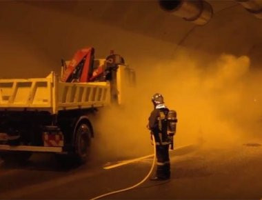 Δείτε βίντεο με την εντυπωσιακή άσκηση ετοιμότητας μέσα σε σήραγγα της Ολυμπίας οδού